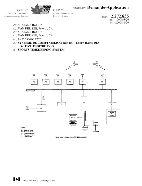 Document de brevet canadien 2272835. Page couverture 19991209. Image 1 de 1