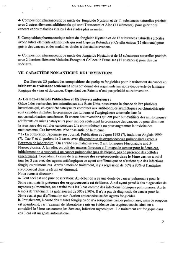 Document de brevet canadien 2275732. Revendications 19981223. Image 2 de 2