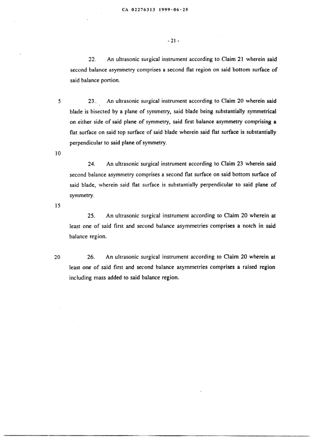 Document de brevet canadien 2276313. Revendications 19990625. Image 5 de 5