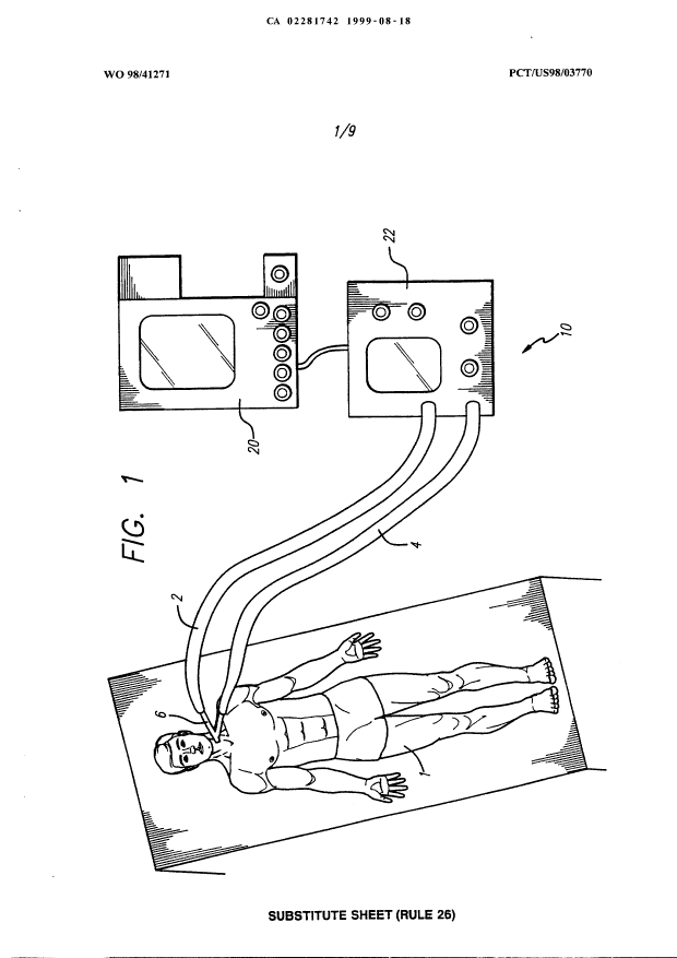 Canadian Patent Document 2281742. Drawings 19990818. Image 1 of 9