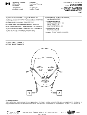 Document de brevet canadien 2288010. Page couverture 20061210. Image 1 de 1