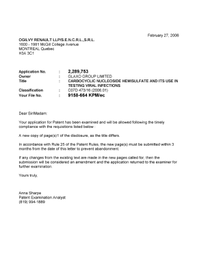 Canadian Patent Document 2289753. Correspondence 20051227. Image 1 of 1