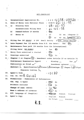 Document de brevet canadien 2289797. PCT 19991102. Image 1 de 6