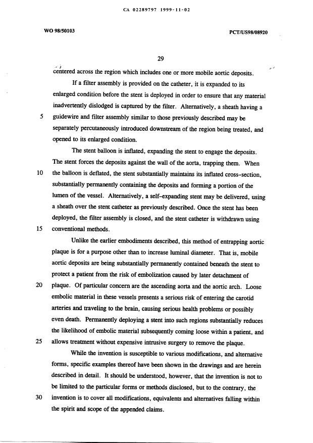 Document de brevet canadien 2289797. Description 19991102. Image 29 de 29