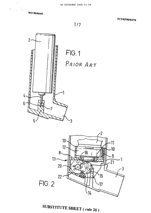 Canadian Patent Document 2293484. Drawings 20051124. Image 1 of 7