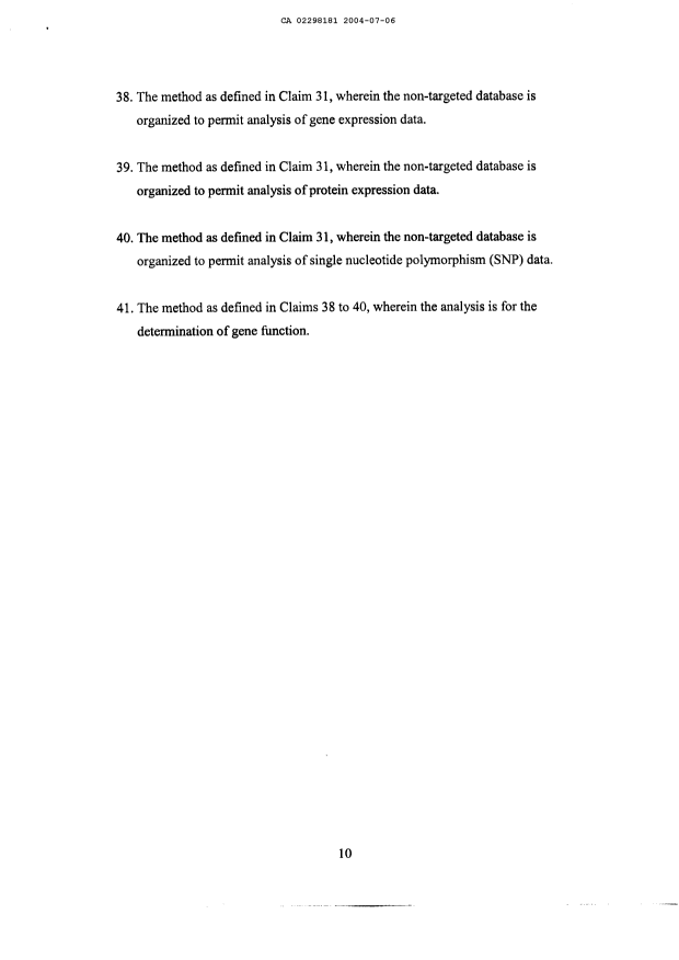 Canadian Patent Document 2298181. Prosecution-Amendment 20040706. Image 14 of 14
