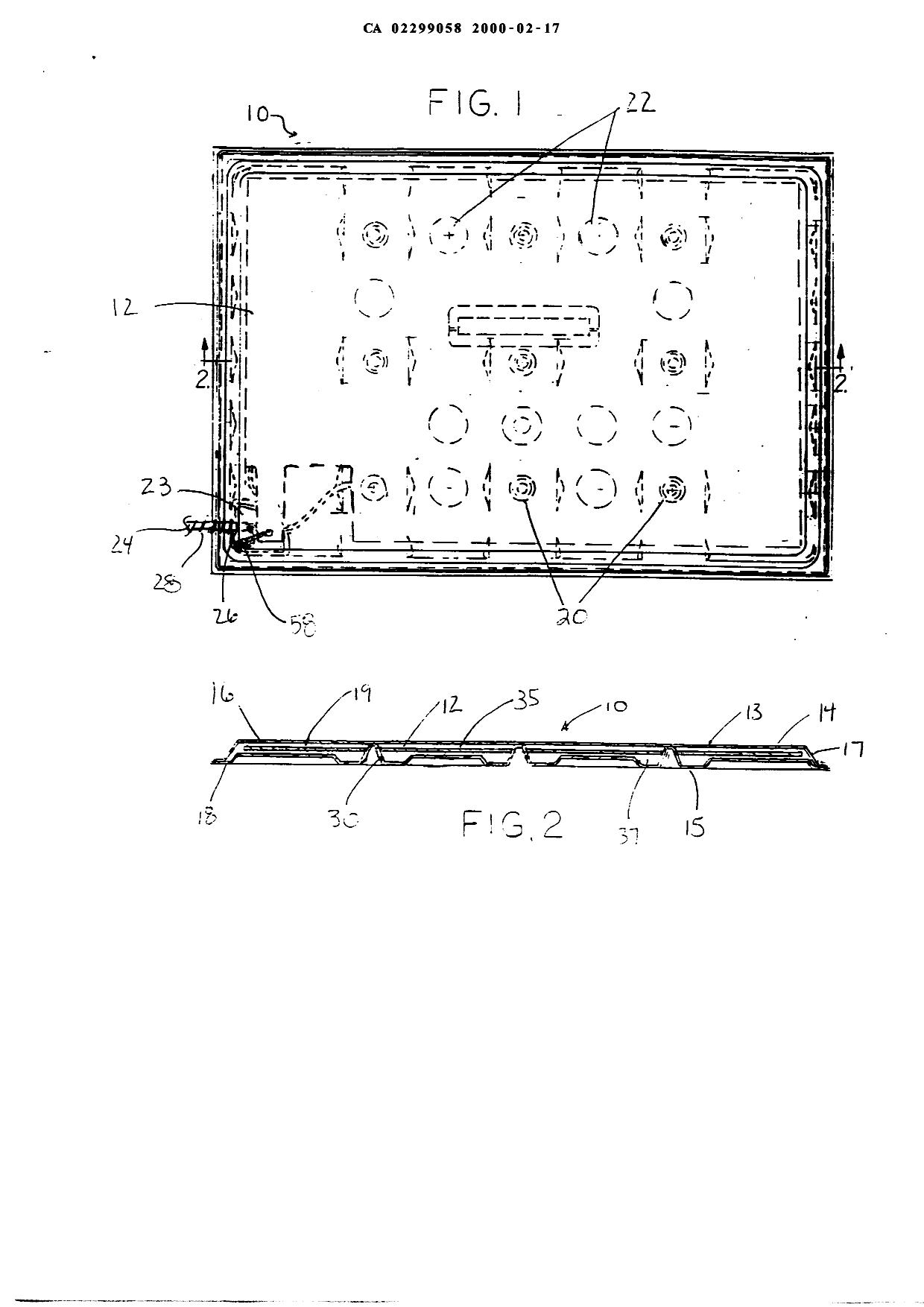 Canadian Patent Document 2299058. Drawings 20000217. Image 1 of 3