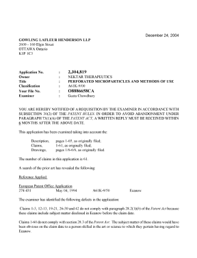 Canadian Patent Document 2304819. Prosecution-Amendment 20031224. Image 1 of 2