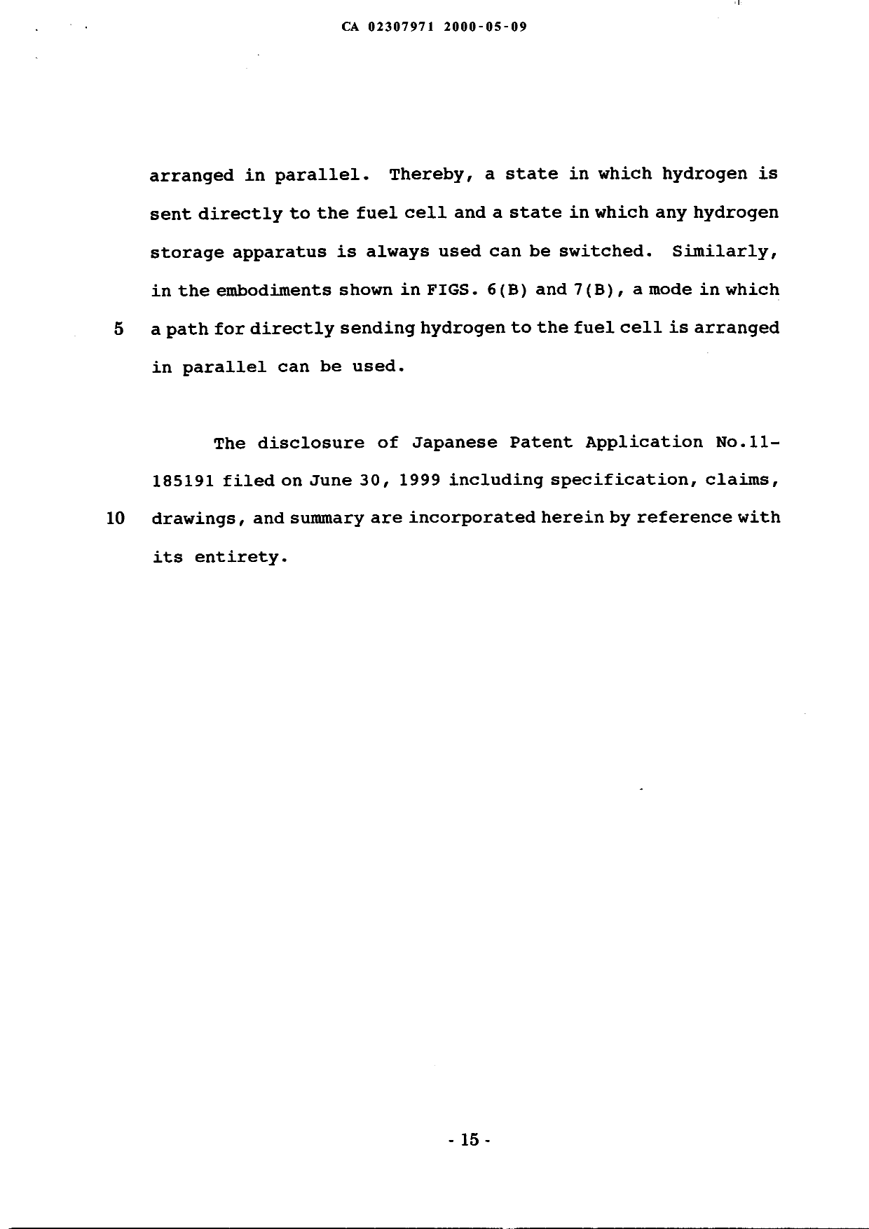 Canadian Patent Document 2307971. Description 19991209. Image 15 of 15