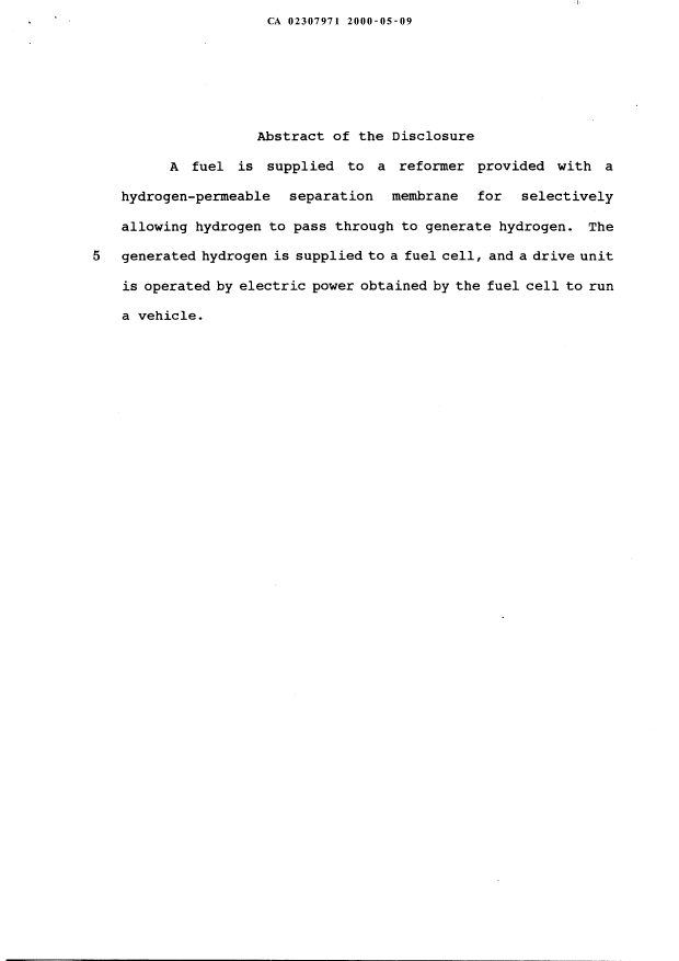 Canadian Patent Document 2307971. Abstract 19991209. Image 1 of 1