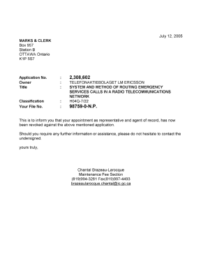 Document de brevet canadien 2308602. Correspondance 20041212. Image 1 de 1