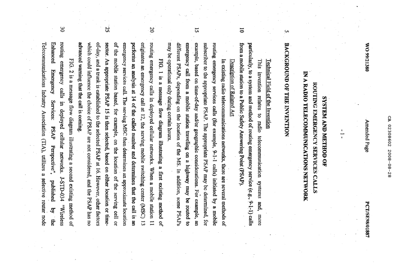 Canadian Patent Document 2308602. Description 20071228. Image 1 of 6