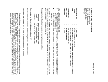 Document de brevet canadien 2310466. Poursuite-Amendment 20070118. Image 1 de 3
