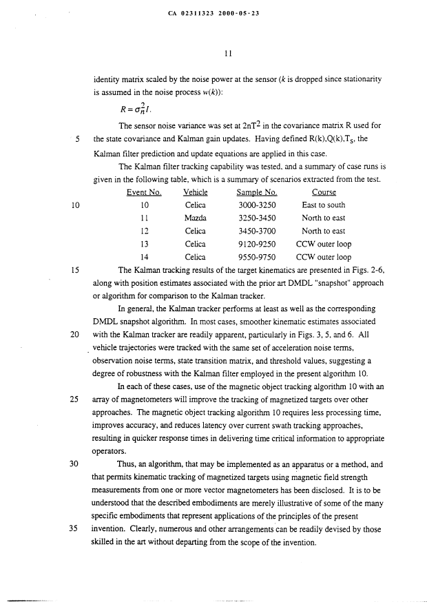 Canadian Patent Document 2311323. Description 20020118. Image 12 of 12