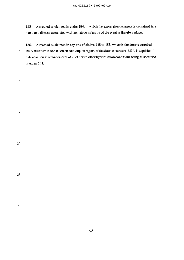 Canadian Patent Document 2311999. Prosecution-Amendment 20090219. Image 30 of 30