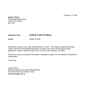 Document de brevet canadien 2313693. Correspondance 20021214. Image 1 de 1