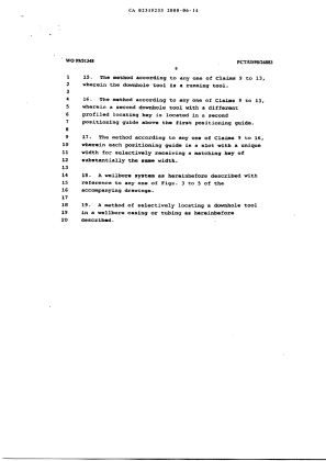 Canadian Patent Document 2315233. Claims 20000614. Image 3 of 3