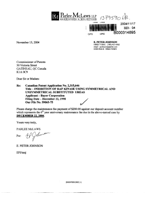 Document de brevet canadien 2315646. Taxes 20041117. Image 1 de 1