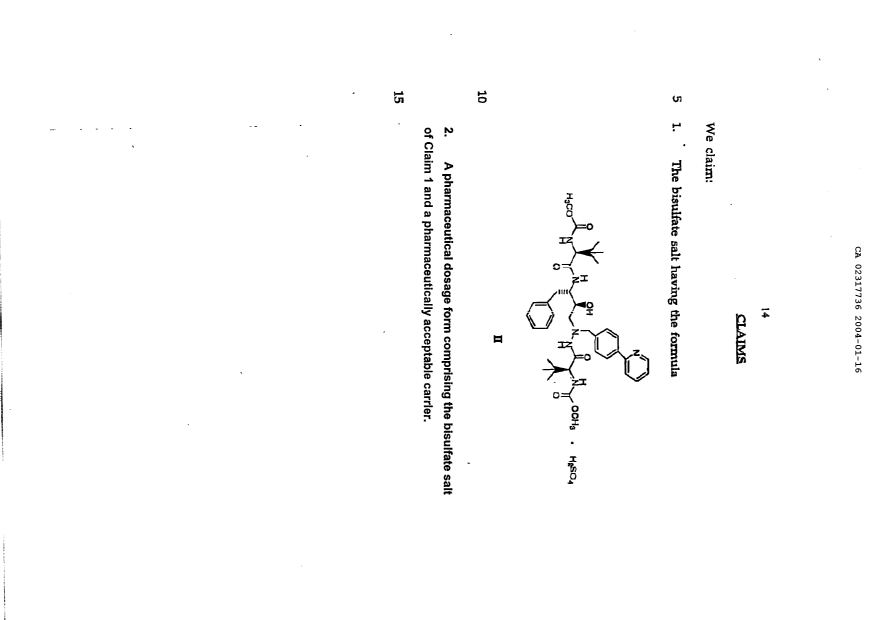 Document de brevet canadien 2317736. Revendications 20040116. Image 1 de 1