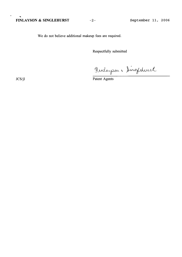 Document de brevet canadien 2321900. Poursuite-Amendment 20060911. Image 2 de 2