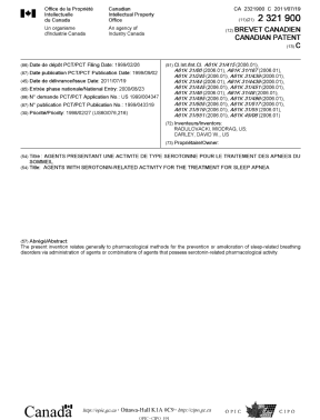 Canadian Patent Document 2321900. Cover Page 20110616. Image 1 of 2