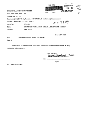 Canadian Patent Document 2323395. Prosecution-Amendment 20051014. Image 1 of 1