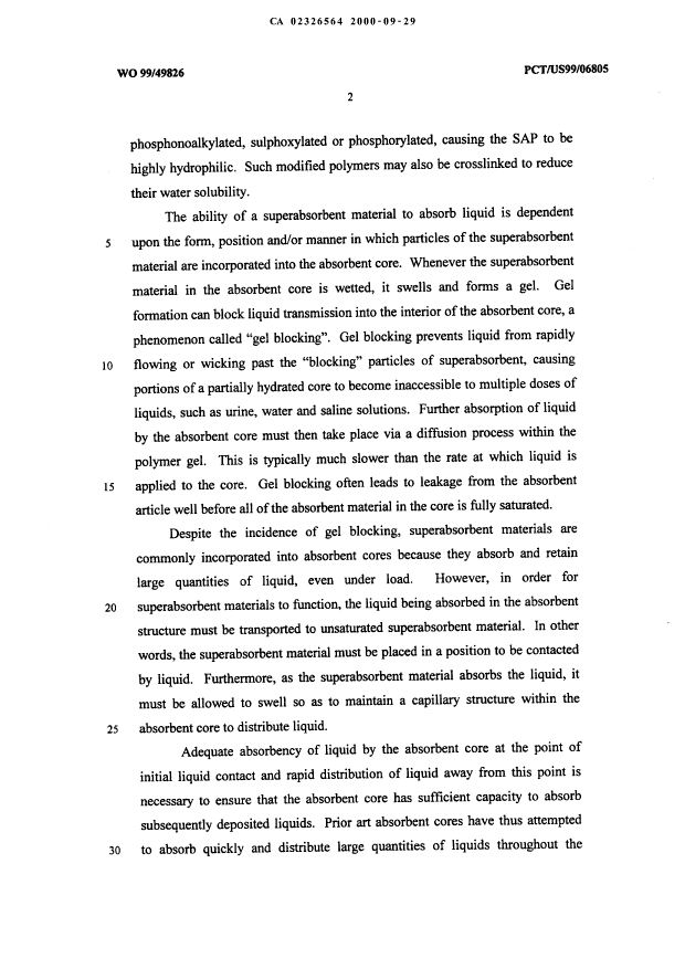 Canadian Patent Document 2326564. Description 20061003. Image 2 of 48