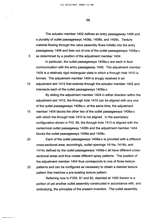 Canadian Patent Document 2327903. Description 20001208. Image 68 of 69