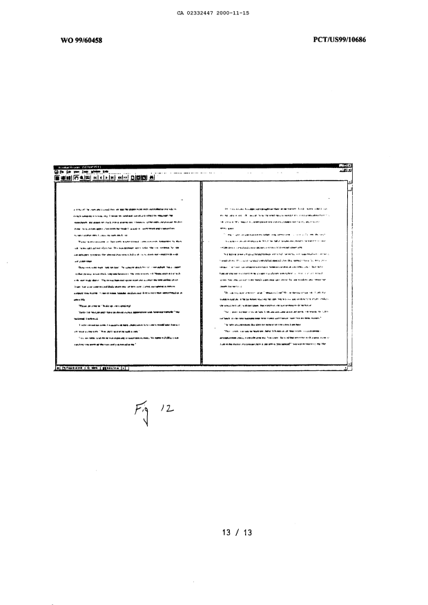 Document de brevet canadien 2332447. Dessins 19991215. Image 13 de 13
