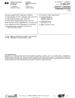 Document de brevet canadien 2333071. Page couverture 20080728. Image 1 de 1