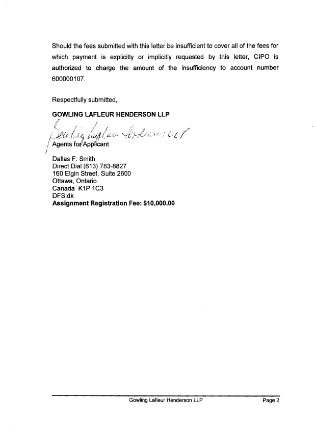 Canadian Patent Document 2334832. Assignment 20111219. Image 2 of 8
