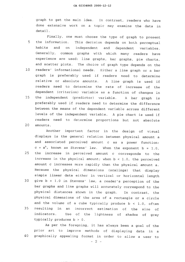 Document de brevet canadien 2334865. Description 20001212. Image 2 de 11