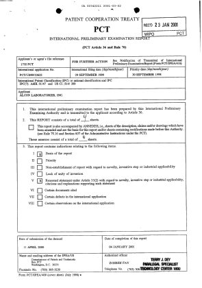 Document de brevet canadien 2342211. PCT 20001202. Image 1 de 4