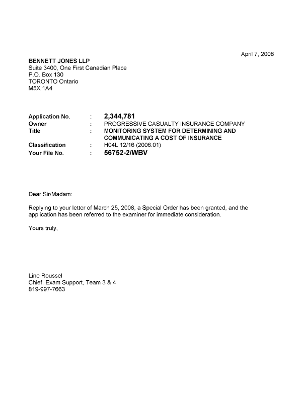 Canadian Patent Document 2344781. Prosecution-Amendment 20071207. Image 1 of 1
