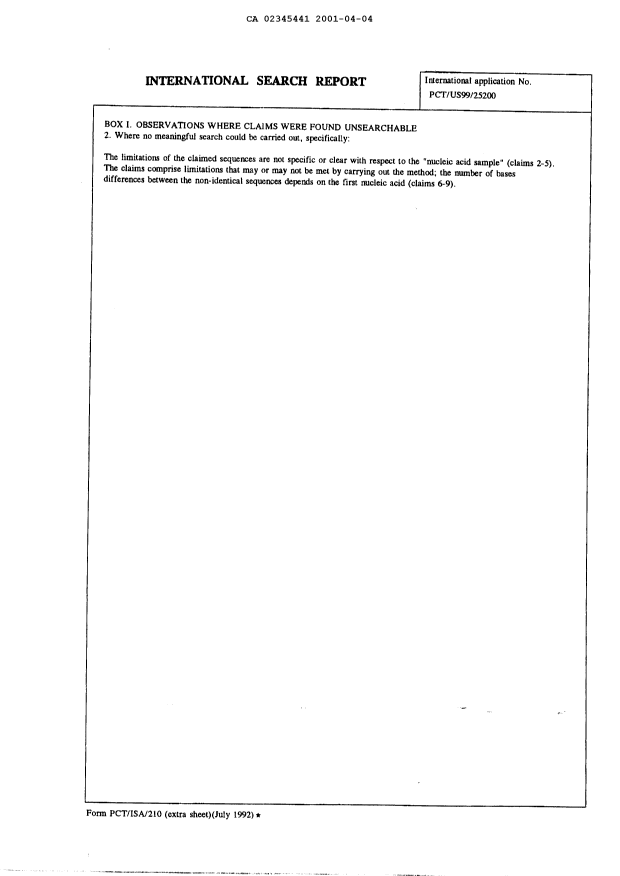 Canadian Patent Document 2345441. PCT 20010404. Image 10 of 10