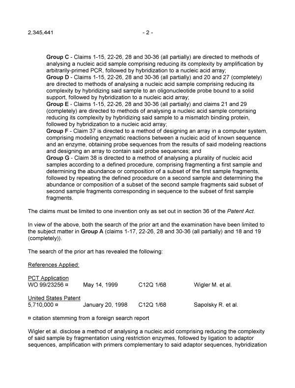 Canadian Patent Document 2345441. Prosecution-Amendment 20060602. Image 2 of 7