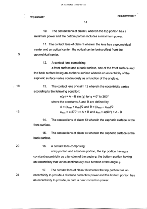 Document de brevet canadien 2351435. Revendications 20010522. Image 2 de 4