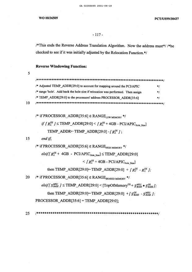 Document de brevet canadien 2355065. Description 20021226. Image 117 de 117