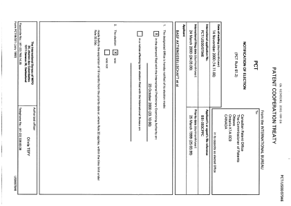 Document de brevet canadien 2365281. PCT 20001224. Image 1 de 12