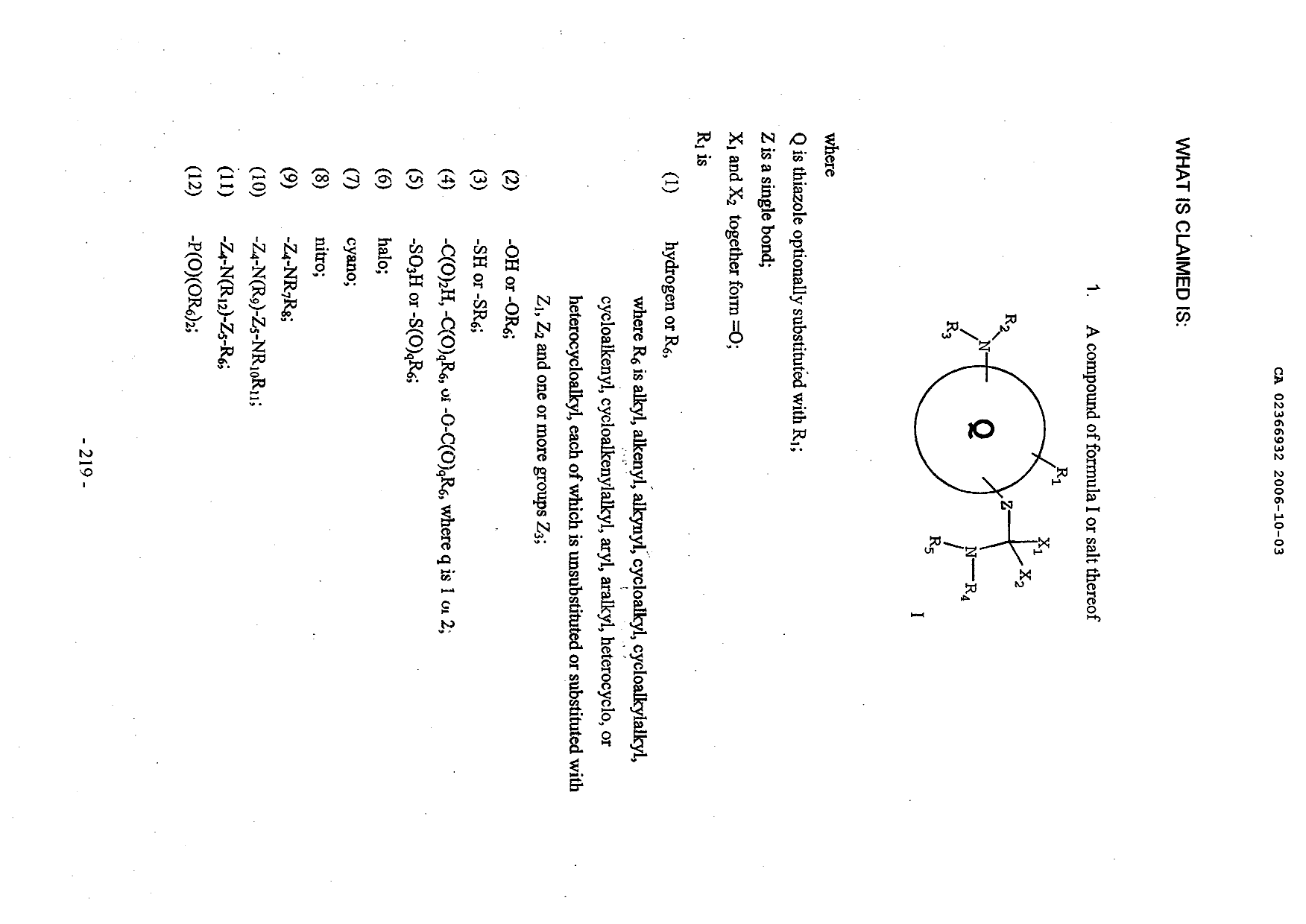 Canadian Patent Document 2366932. Claims 20051203. Image 1 of 62