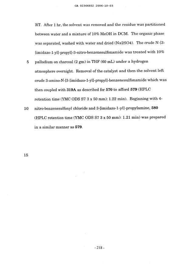 Document de brevet canadien 2366932. Description 20051203. Image 217 de 217