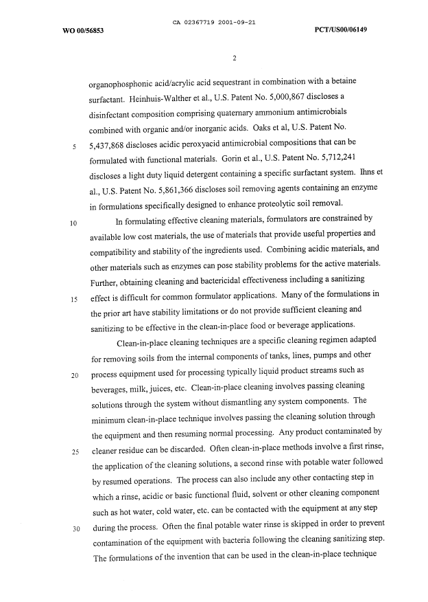 Canadian Patent Document 2367719. Description 20070725. Image 2 of 38