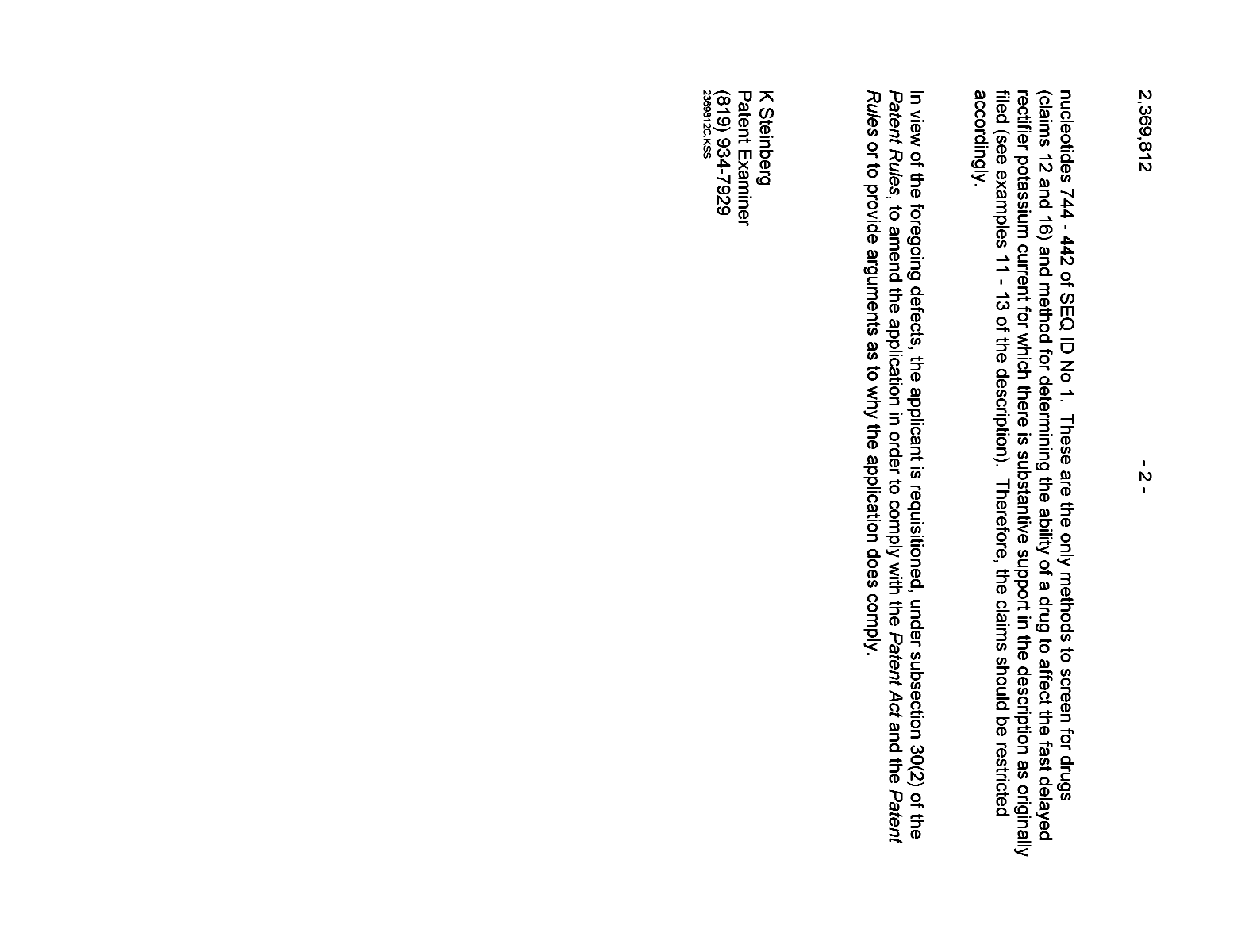Document de brevet canadien 2369812. Poursuite-Amendment 20091219. Image 2 de 2