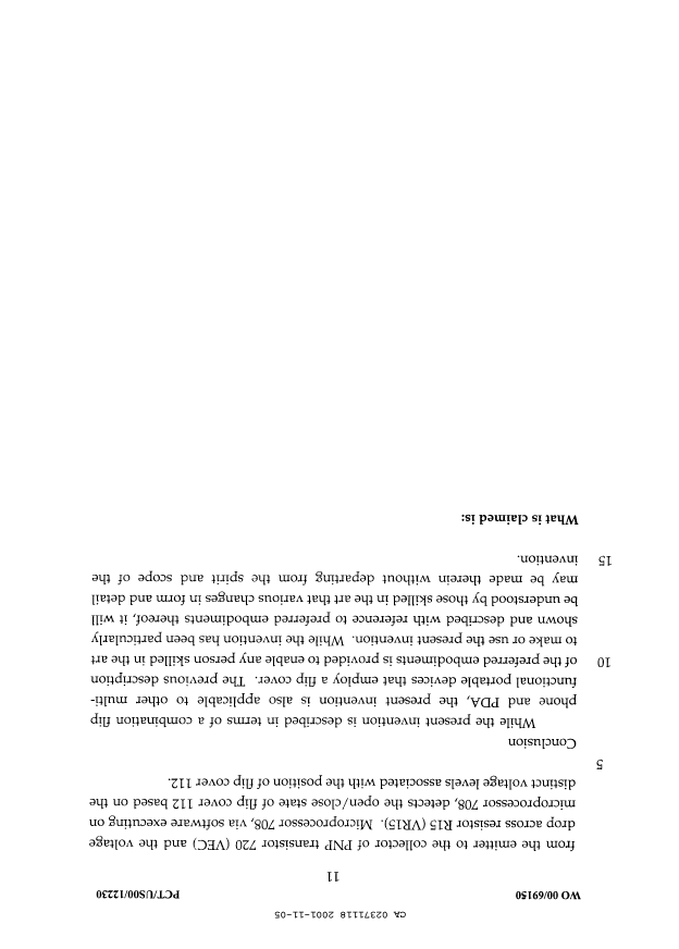 Canadian Patent Document 2371118. Description 20001205. Image 11 of 11