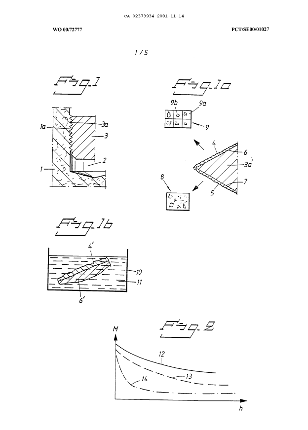 Canadian Patent Document 2373934. Drawings 20011114. Image 1 of 5