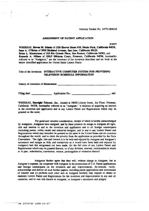 Document de brevet canadien 2374730. Cession 19971227. Image 5 de 6
