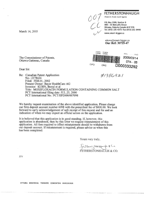 Canadian Patent Document 2378424. Prosecution-Amendment 20041214. Image 1 of 1