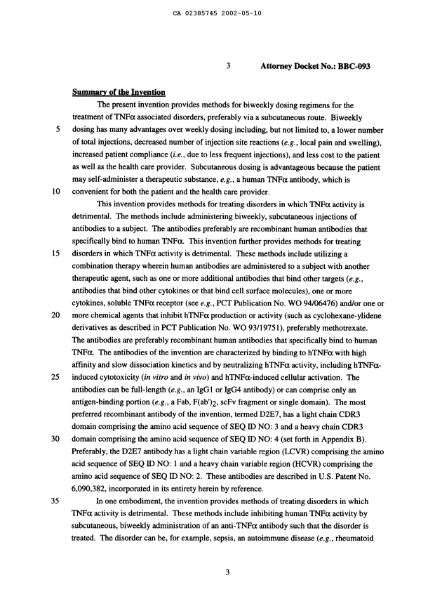Canadian Patent Document 2385745. Description 20011206. Image 3 of 51
