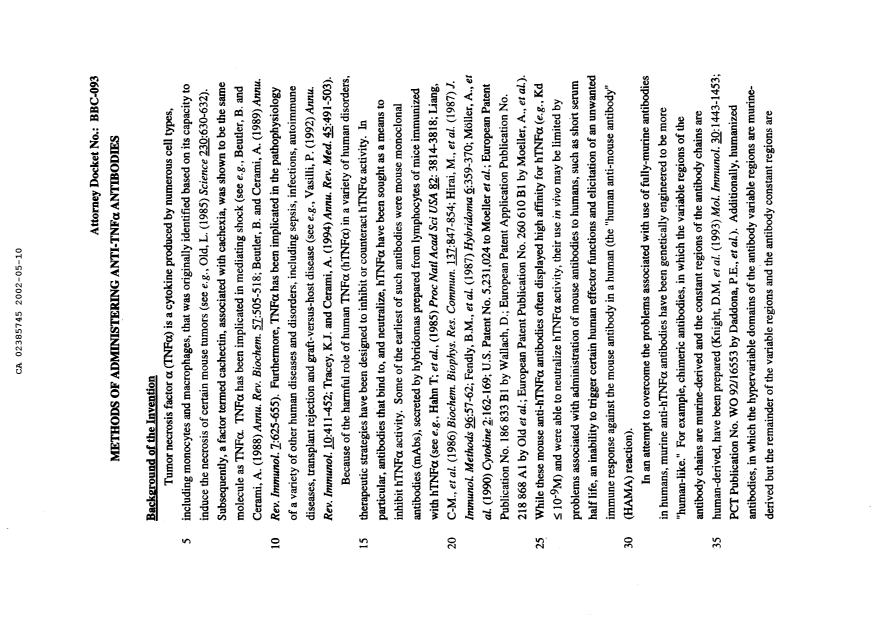 Canadian Patent Document 2385745. Description 20061211. Image 1 of 51