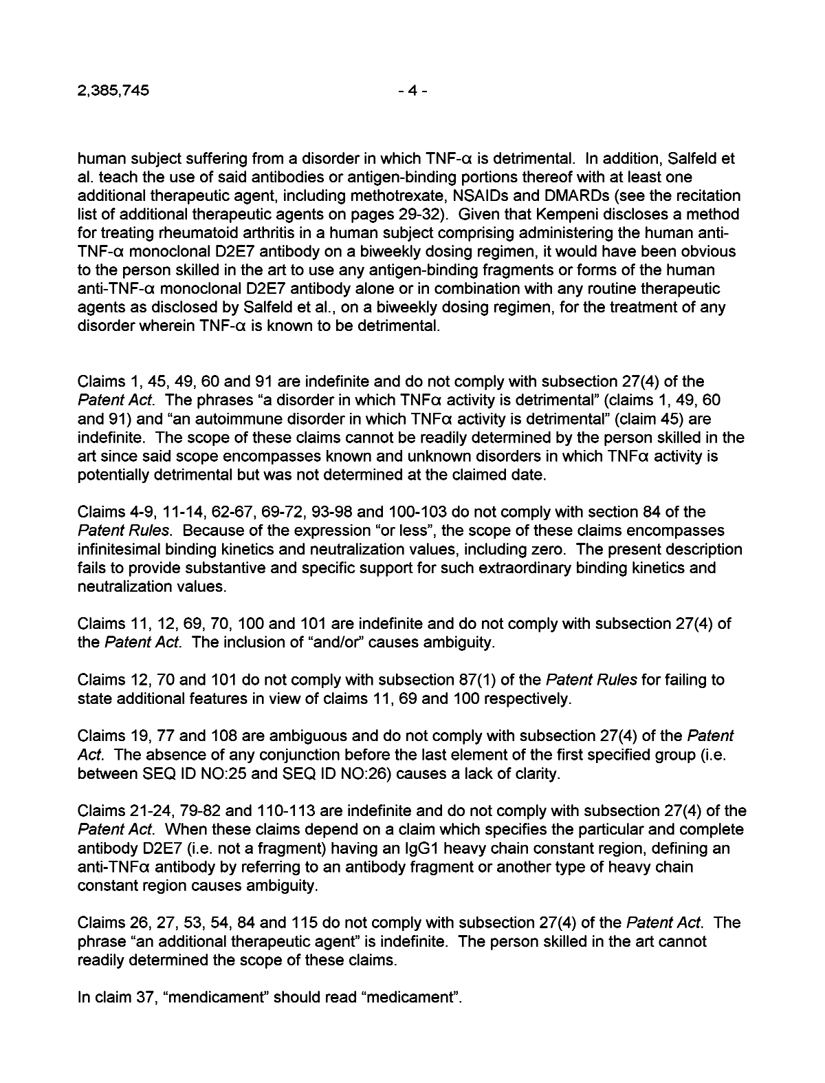 Canadian Patent Document 2385745. Prosecution-Amendment 20061216. Image 4 of 5